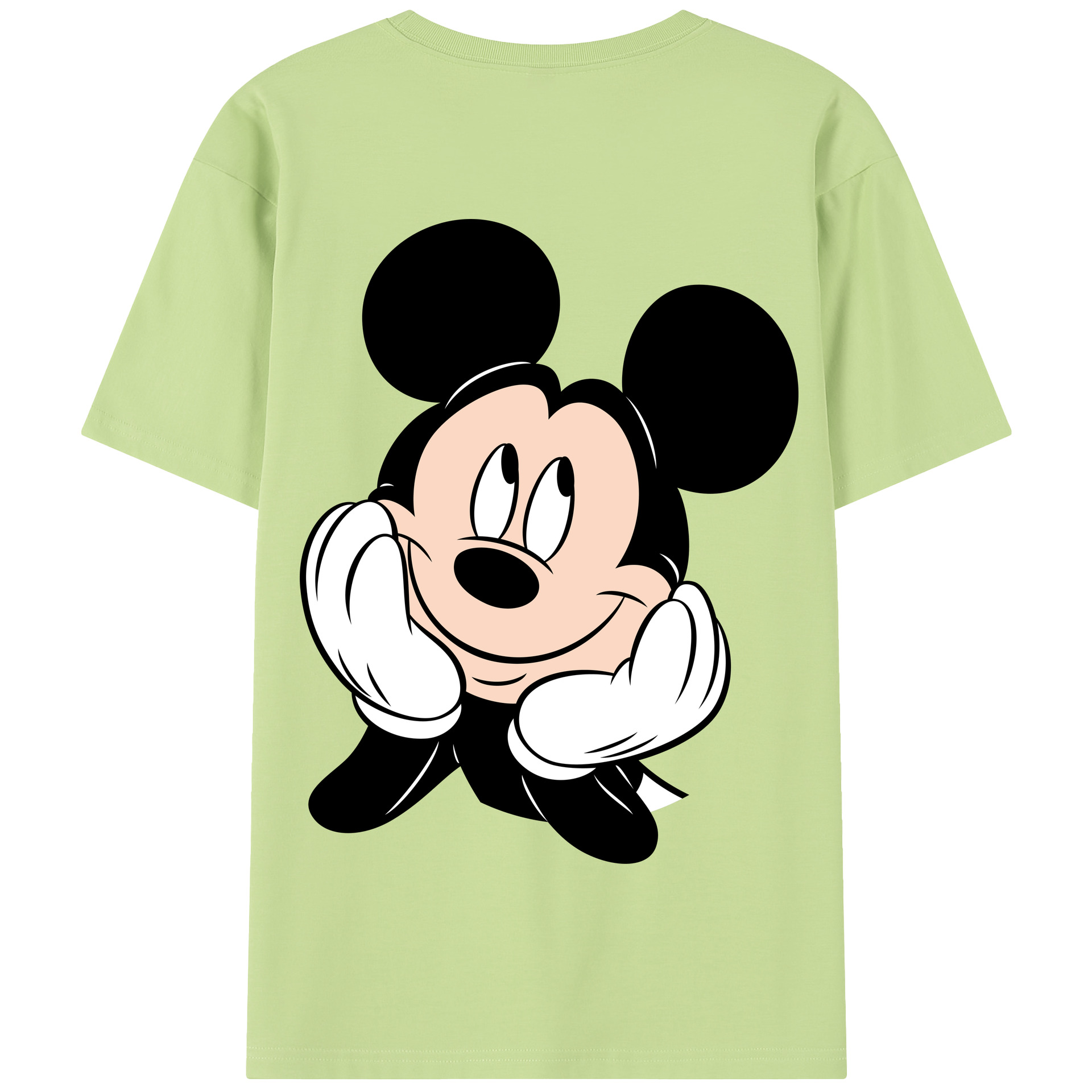 （画像用） ミッキーマウス Mickey Mouse 綿100％半袖Tシャツ（背面プリント）